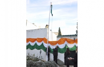 Celebration of 68th Republic Day of India at India House, Algiers on 26 January 2017 (Morning Function)