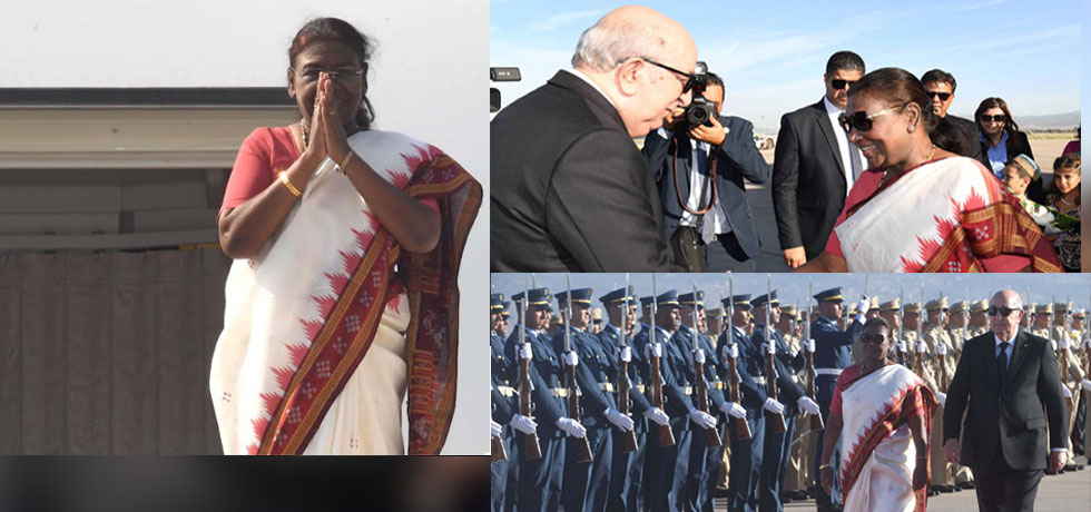 Hon’ble President arrived in Algiers on 13 Oct. 2024, on the first visit by an Indian President to Algeria.