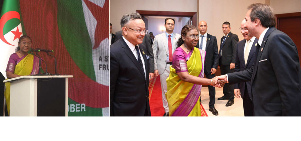 Hon’ble President addressed the Algerian-Indian Economic Forum jointly organized by the Algerian Economic Renewal Council and Federation of Indian Chambers of Commerce and Industry (FICCI). 