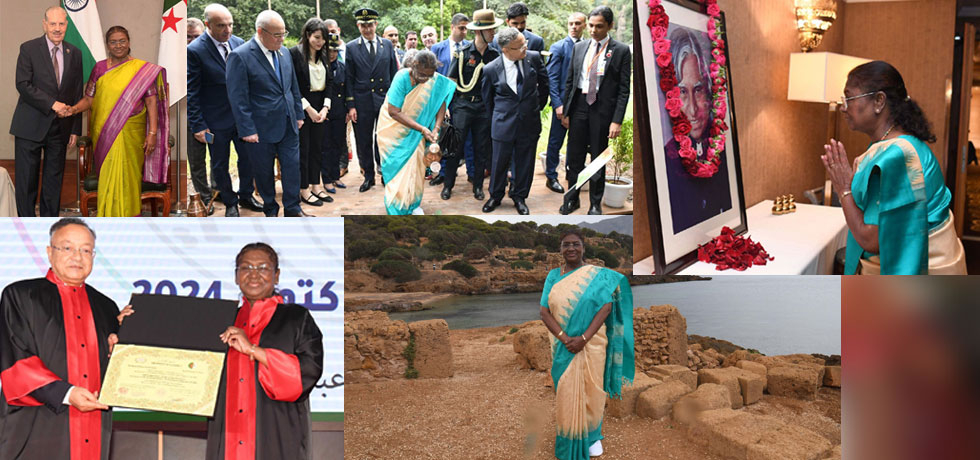 Glimpses from the visit of Hon'ble President of India to Algeria from 13-16 October 2024.